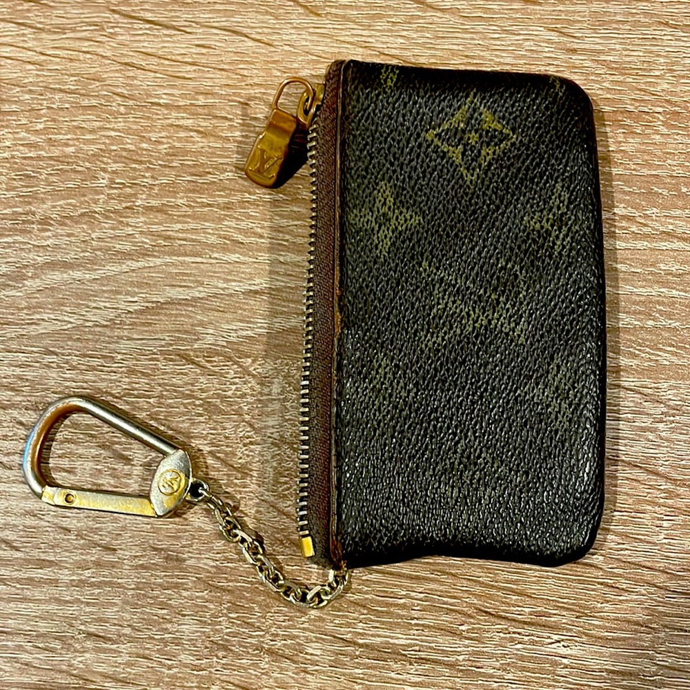 Authentic Louis Vuitton key chain and credit card holder.